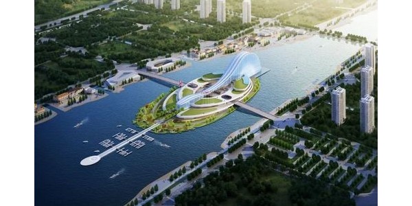 珠海橫琴新地標“天沐琴臺”封頂，設計汲取琵琶、古琴之靈感